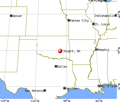 Stuart, Oklahoma map