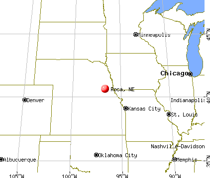 Roca, Nebraska map