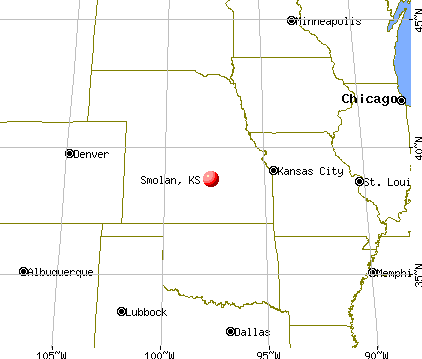Smolan, Kansas map