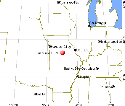 Tuscumbia, Missouri map
