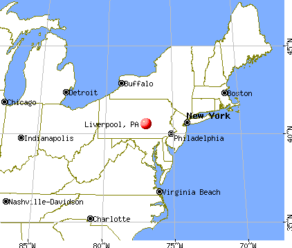Liverpool, Pennsylvania map