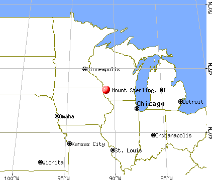 Mount Sterling, Wisconsin map