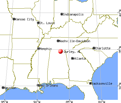 Gurley, Alabama map