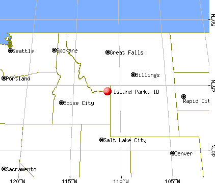 Island Park, Idaho map