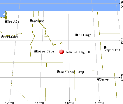 Swan Valley, Idaho map