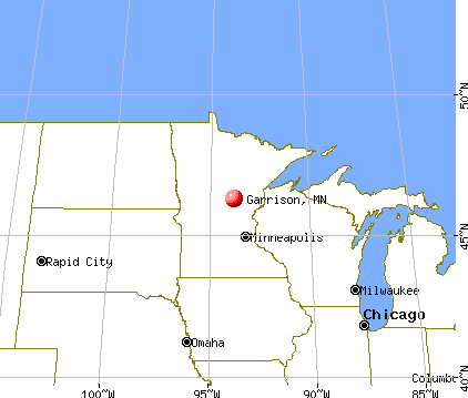 Garrison, Minnesota map