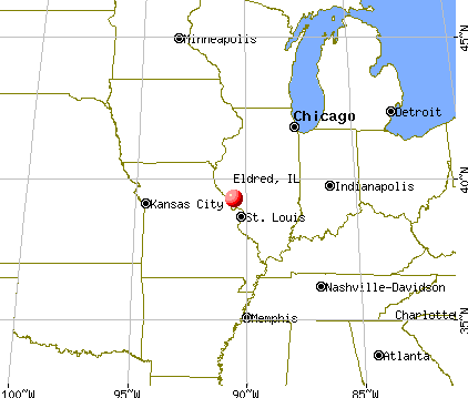 Eldred, Illinois map