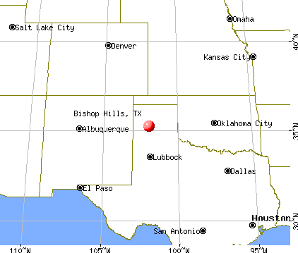 Bishop Hills, Texas map