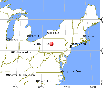 Pine Glen, Pennsylvania map