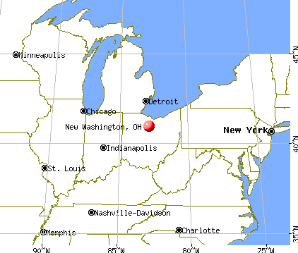 New Washington, Ohio map