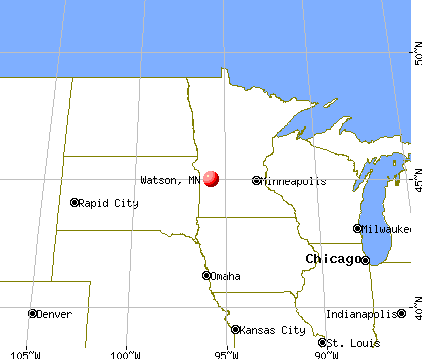 Watson, Minnesota map