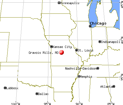 Gravois Mills, Missouri map