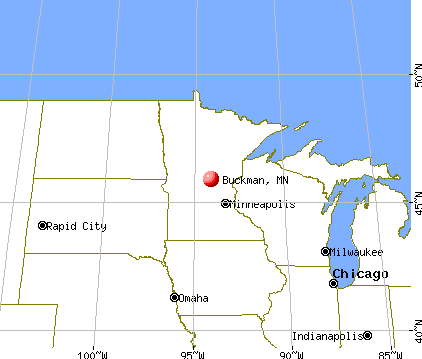 Buckman, Minnesota map
