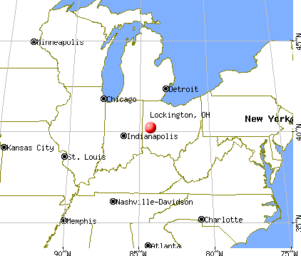 Lockington, Ohio map