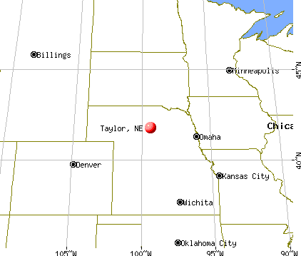 Taylor, Nebraska map