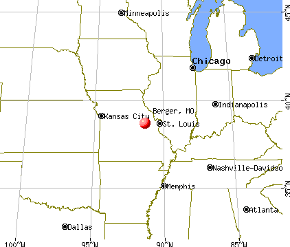Berger, Missouri map