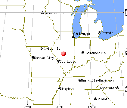 Bulpitt, Illinois map