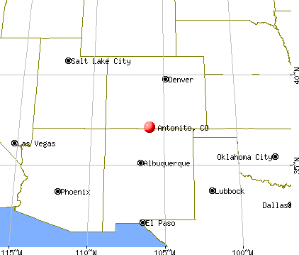 Antonito, Colorado map