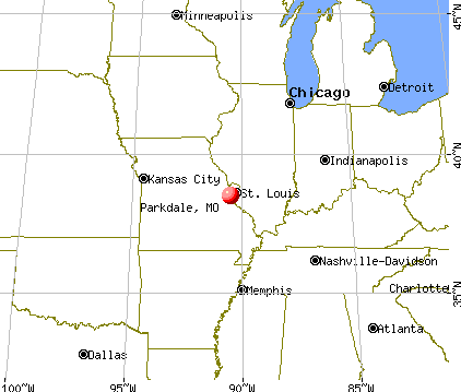 Parkdale, Missouri map