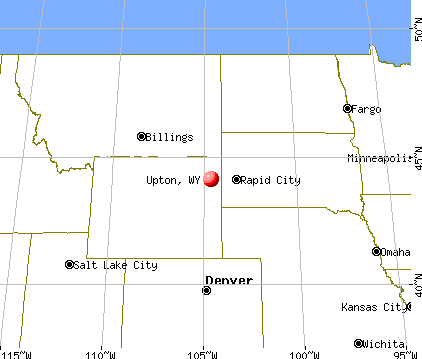 Upton, Wyoming map