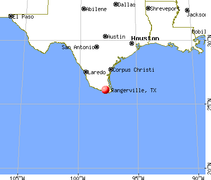 Rangerville, Texas map
