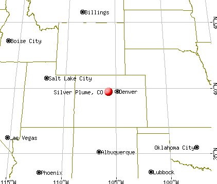 Silver Plume, Colorado map