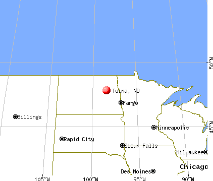 Tolna, North Dakota map