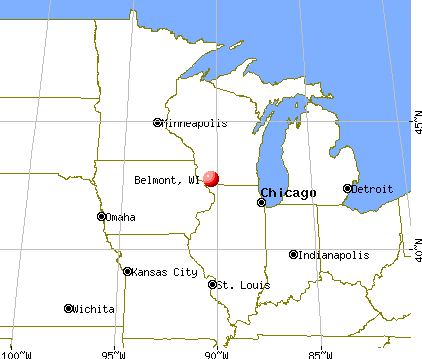 Belmont, Wisconsin map