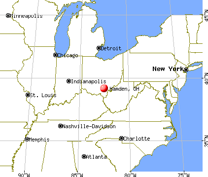Hamden, Ohio map