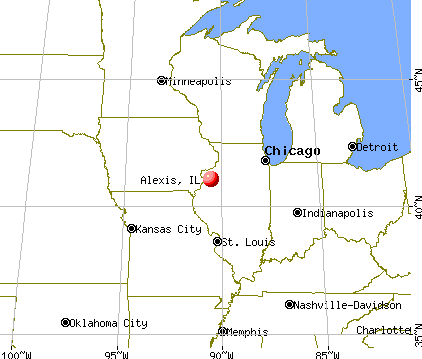 Alexis, Illinois map