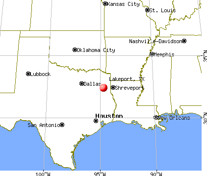 Lakeport, Texas map