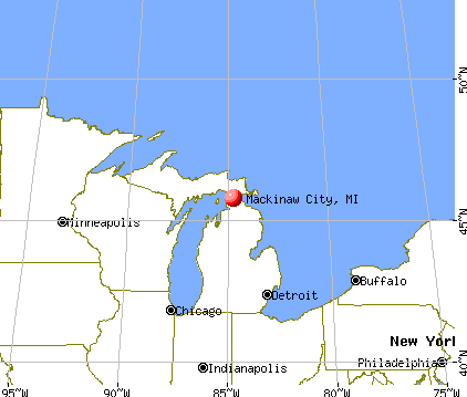 Mackinaw City, Michigan map
