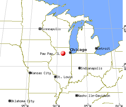 Paw Paw, Illinois map