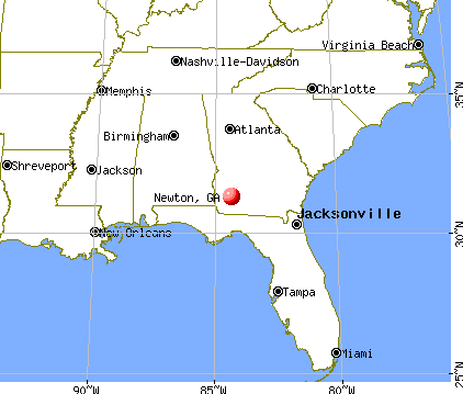 Newton, Georgia map