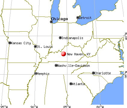 New Haven, Kentucky map