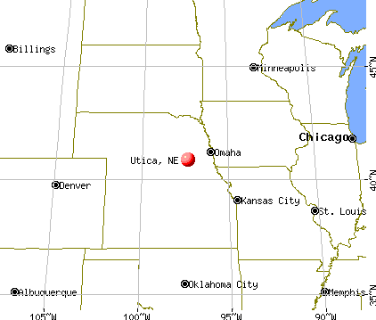 Utica, Nebraska map