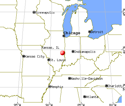 Kansas, Illinois map