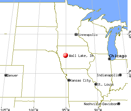 Wall Lake, Iowa map