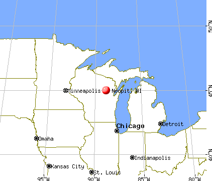 Neopit, Wisconsin map