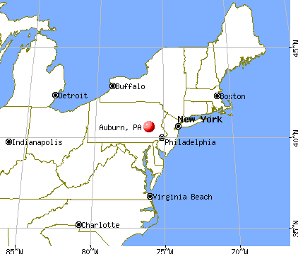 Auburn, Pennsylvania map