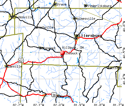 Killbuck, OH map