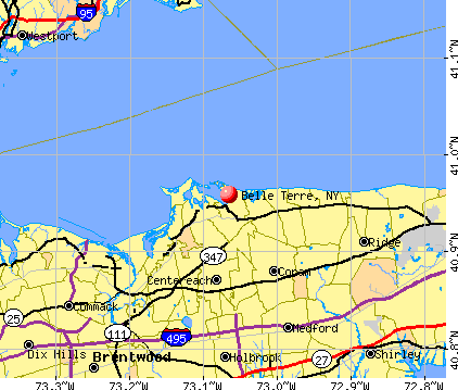 Belle Terre, NY map