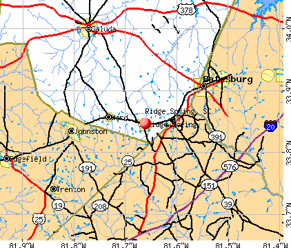 Ridge Spring, SC map