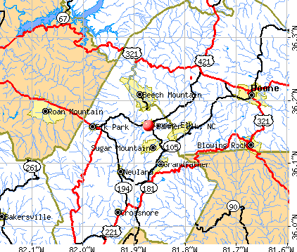 Banner Elk, NC map
