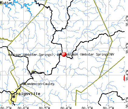 Addison (Webster Springs), WV map