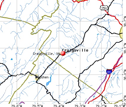 Craigsville, VA map