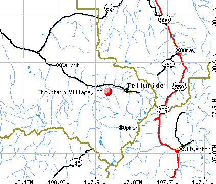 Mountain Village, CO map