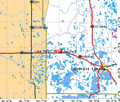 Lake Park, MN map