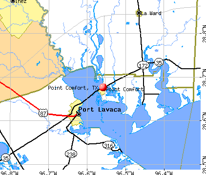 Point Comfort, TX map
