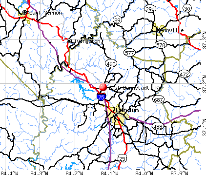 East Bernstadt, KY map